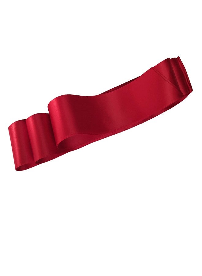 Oyabridal Wedding Ribbon Sash Bridal Sash Belt (Red) - Image 1